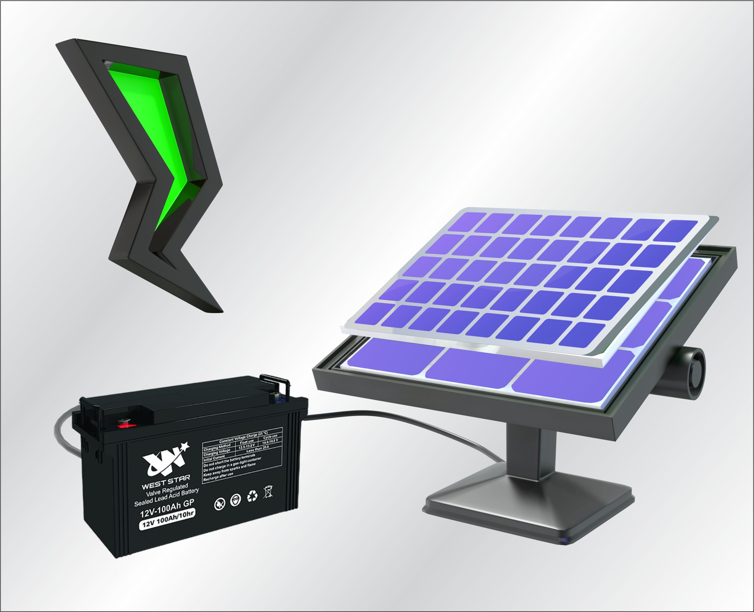 باتری خورشیدی صنعتی - وست استار